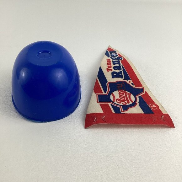 Laich Texas Rangers Mini Batting Helmet MLB Pennant Flag Collectible Vintage 90s - Picture 4 of 6